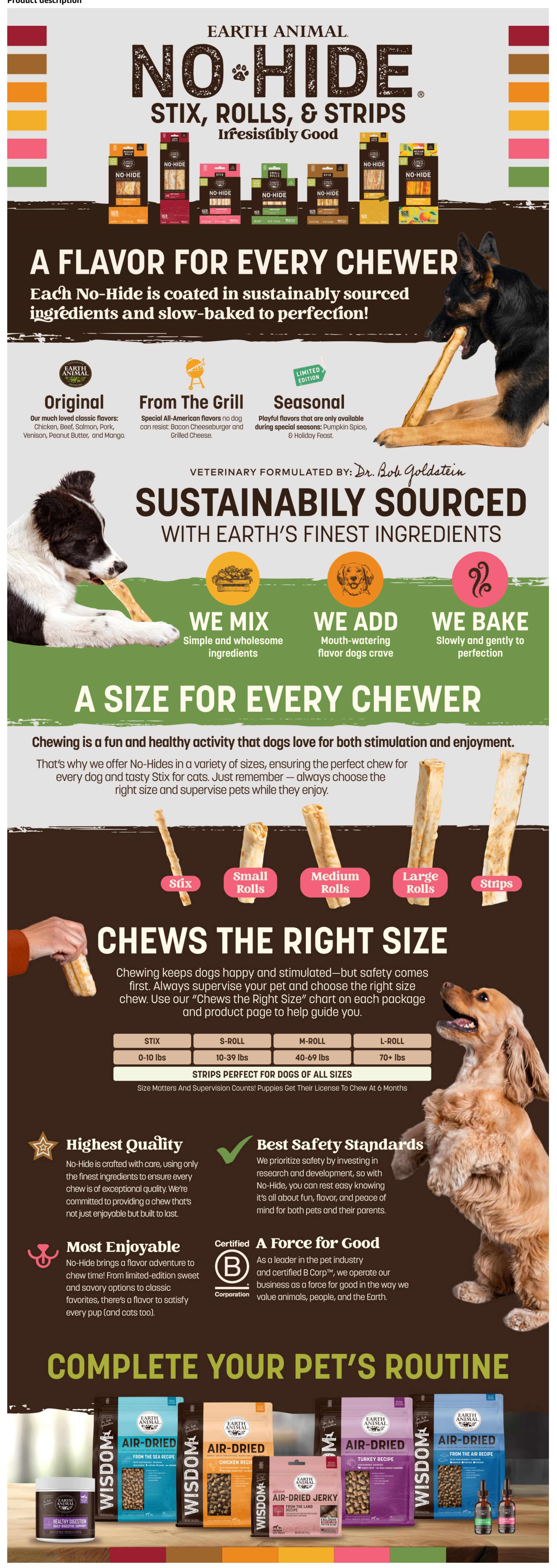 Amazon Design for Earth Animal site, slowly scrolling preview