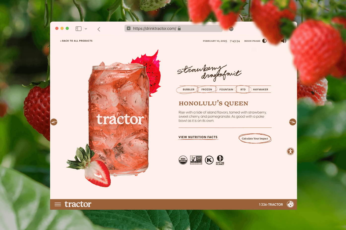 Web Design for Tractor, image 4 of 8